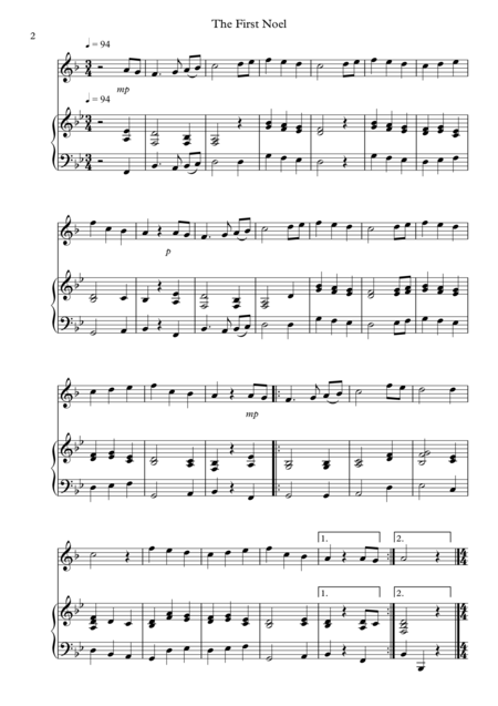 8 Christmas Pieces For French Horn And Piano Page 2