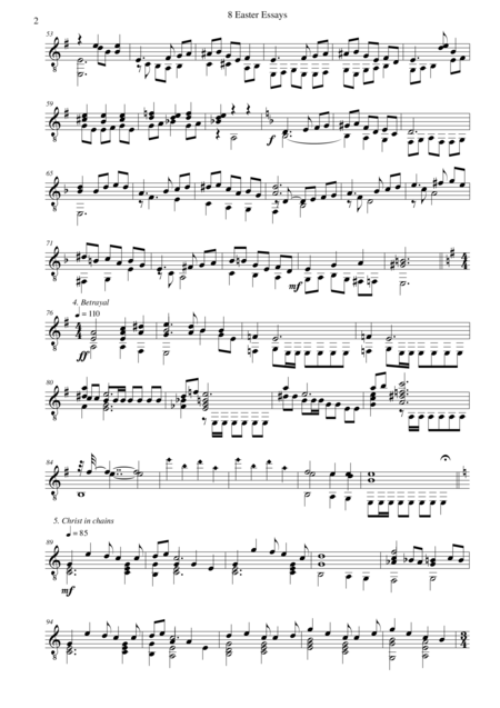 8 Easter Essays For Guitar Solo Page 2