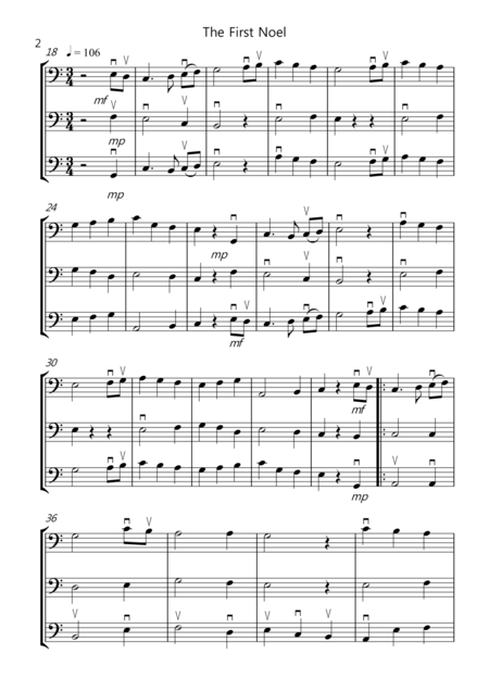 8 Easy Christmas Trios For Cello Page 2