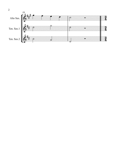 8 Easy Christmas Trios For Saxophone Page 2