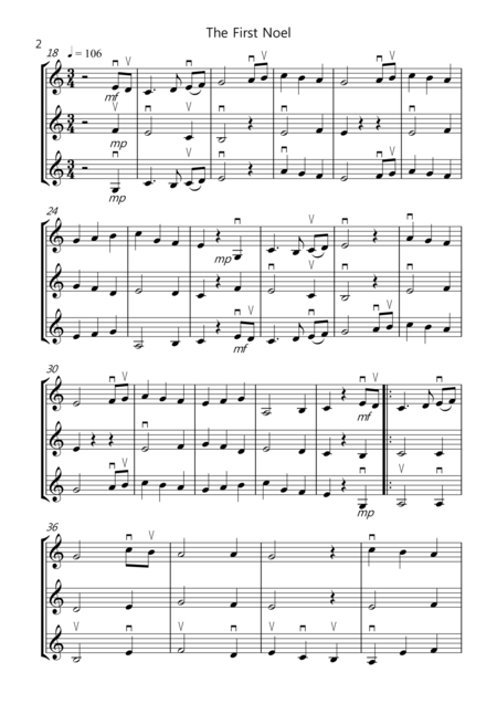 8 Easy Christmas Trios For Violin Page 2