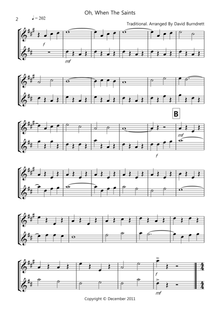 8 Easy Duets For Alto And Tenor Saxophone Page 2