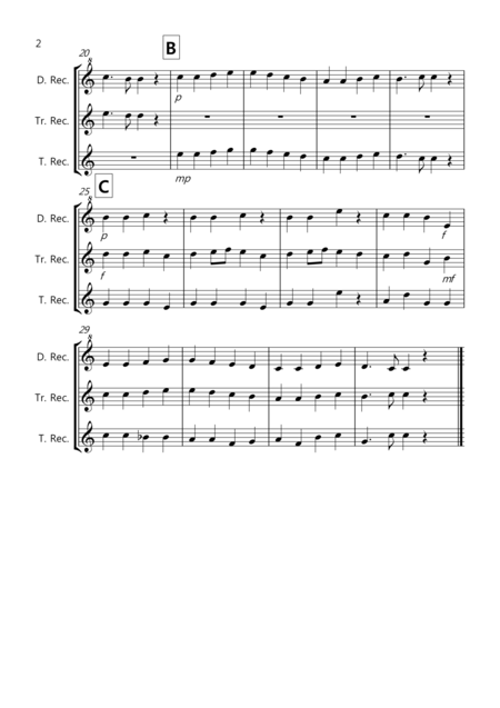 8 Easy Trios For Recorder Page 2