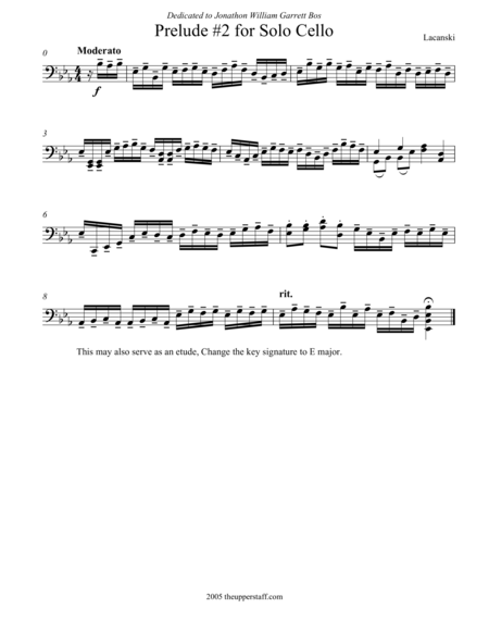 9 Preludes For Solo Cello Page 2