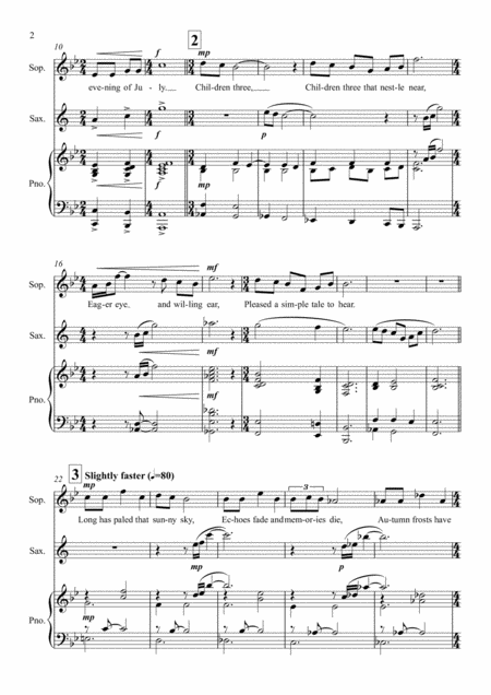 A Boat Beneath A Sunny Sky For Voice Saxophone And Piano Page 2
