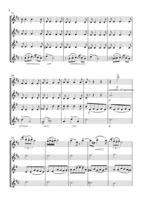 A Borodin Notturno From String Quartet No 2 3 Rd Mov Page 2