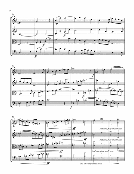 A Canon For String Quartet Page 2