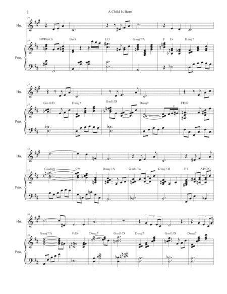 A Child Is Born French Horn Solo And Piano Page 2