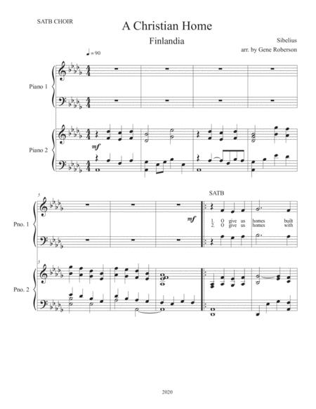 A Christian Home Finlandia Satb Page 2