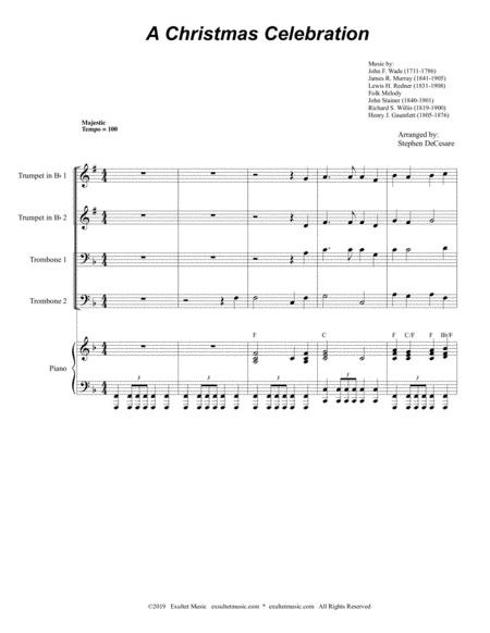 A Christmas Celebration For Brass Quartet And Piano Alternate Version Page 2