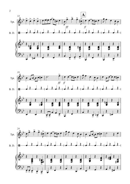 A Christmas Ragtime For Trumpet And Piano Page 2