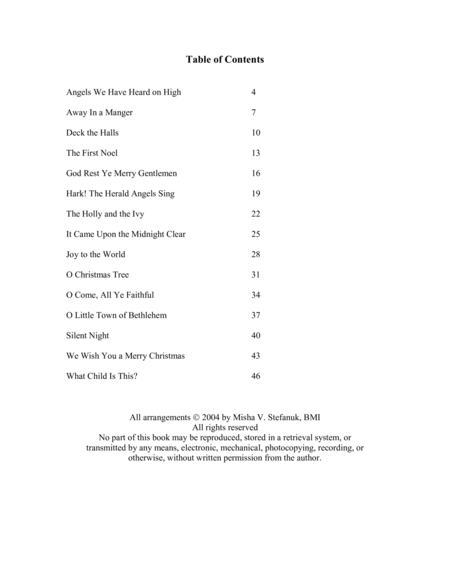 A Christmas Recital Collection Very Easy Piano Page 2