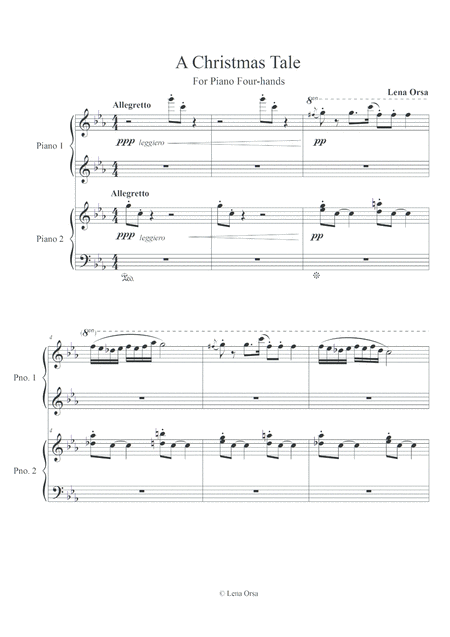 A Christmas Tale For Piano Four Hands Page 2