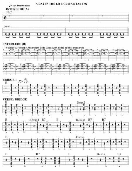 A Day In The Life Guitar Tab Page 2