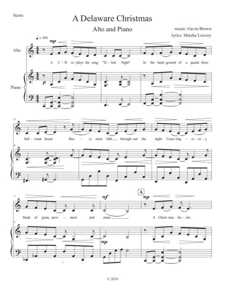 A Delaware Christmas For Alto And Piano Page 2