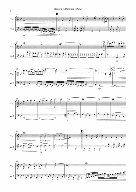 A Duoloque On G 2 For Viola And Violoncello Page 2