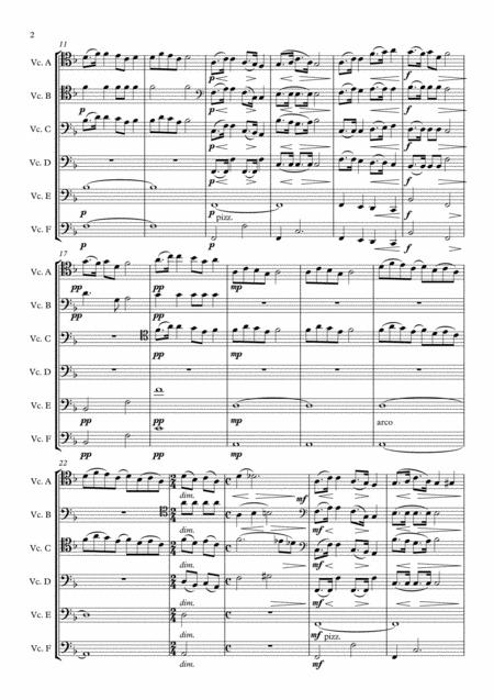 A Dvorak Going Home From The 9th Symphony For Cello Ensemble Page 2
