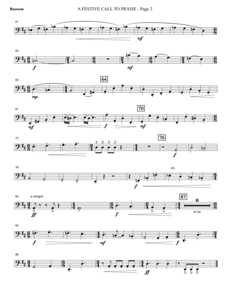 A Festive Call To Praise Bassoon Page 2