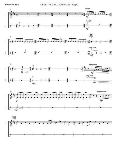 A Festive Call To Praise Percussion 1 2 Page 2