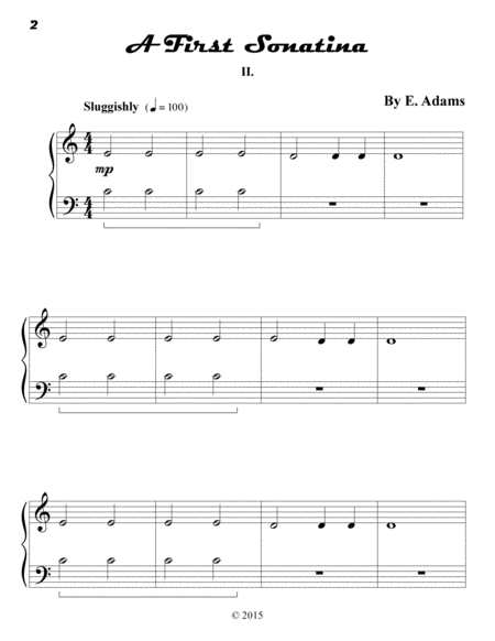 A First Sonatina 2nd Movement Page 2