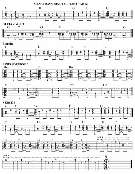 A Hard Days Night Guitar Tab Page 2