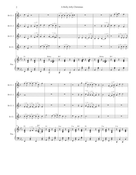 A Holly Jolly Christmas Clarinet Choir And Piano Page 2