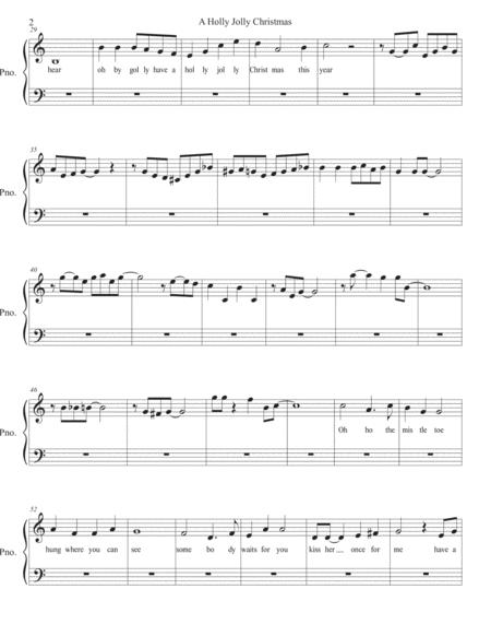 A Holly Jolly Christmas Easy Key Of C Piano Page 2