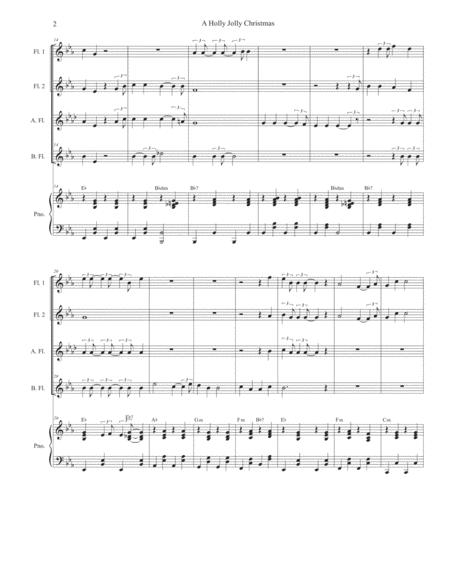 A Holly Jolly Christmas Flute Choir And Piano Page 2