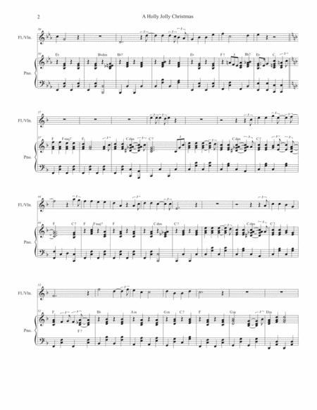 A Holly Jolly Christmas Flute Or Violin Solo And Piano Page 2