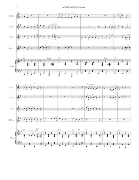 A Holly Jolly Christmas Saxophone Quartet And Piano Page 2