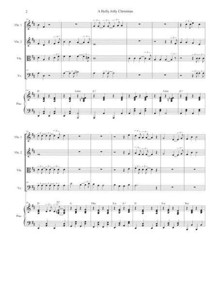 A Holly Jolly Christmas String Quartet And Piano Page 2