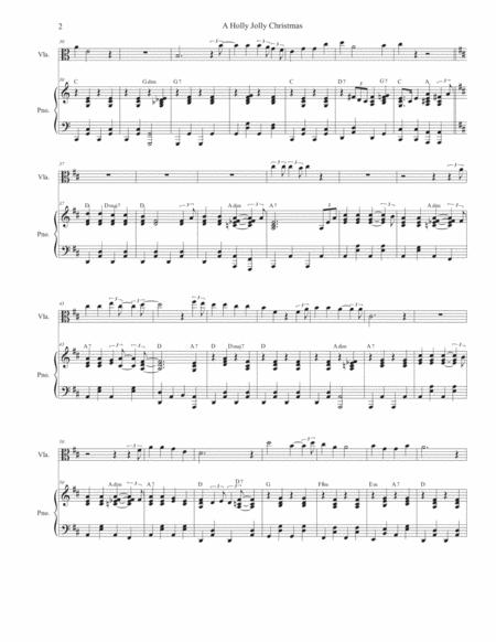 A Holly Jolly Christmas Viola Solo And Piano Page 2