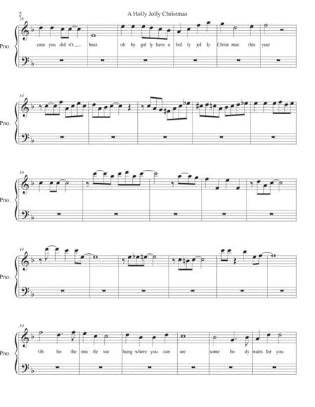 A Holly Jolly Christmas W Lyrics Piano Page 2