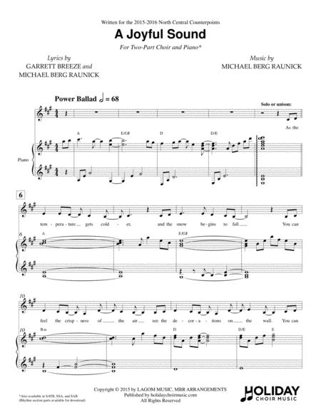 A Joyful Sound Two Part Choir Page 2