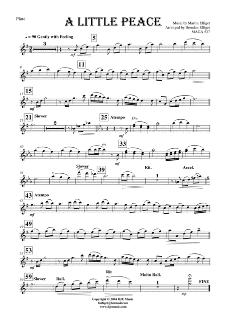 A Little Peace Orchestra Score And Parts Pdf Page 2