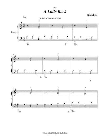 A Little Rock Easy Piano Solo Page 2