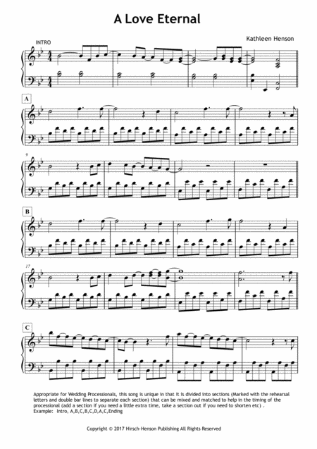 A Love Eternal Solo Piano Page 2
