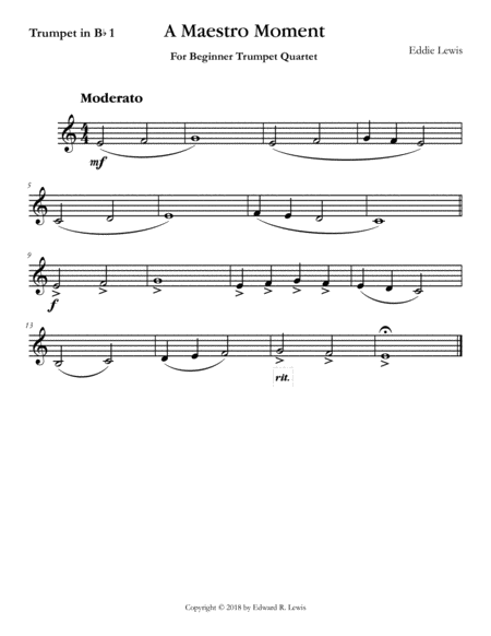 A Maestro Moment For Beginner Trumpet Quartet Page 2