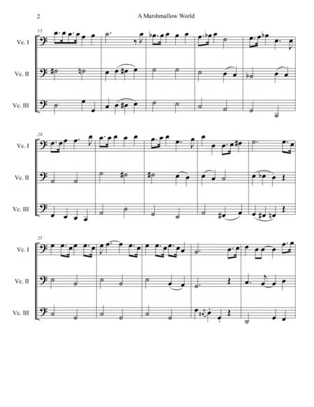 A Marshmallow World For Cello Trio Page 2