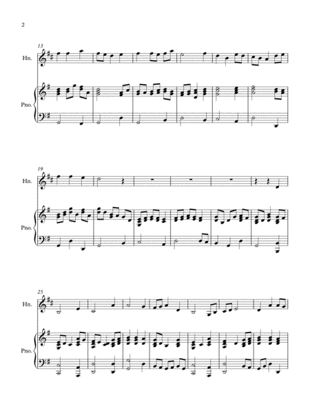 A Medley Of Favourite Hymns Horn And Piano Page 2