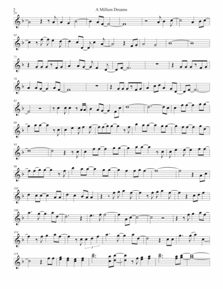 A Million Dreams Flute Page 2