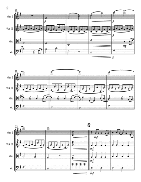 A Million Dreams From The Greatest Showman String Quartet Page 2