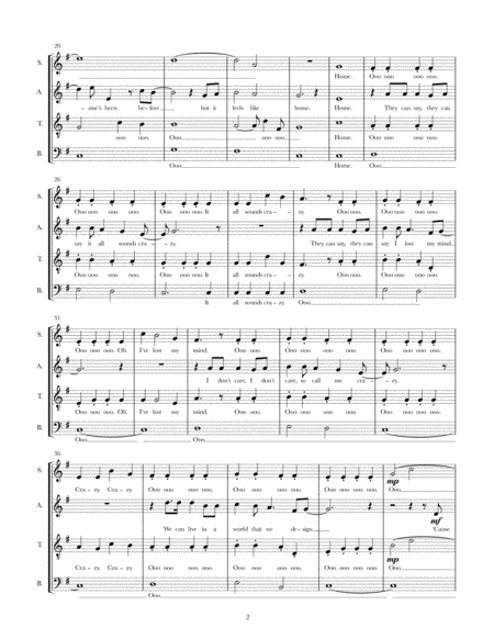 A Million Dreams Satb A Cappella Page 2