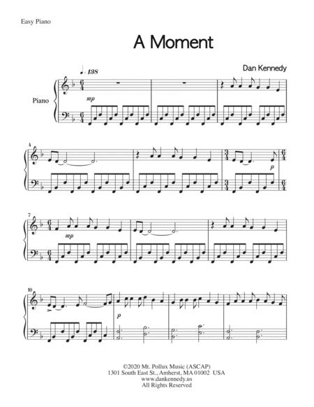 A Moment Easy Piano Page 2