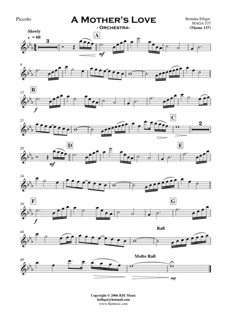 A Mothers Love Orchestra Score And Parts Pdf Page 2