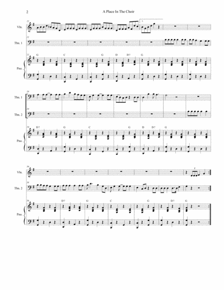 A Place In The Choir Trombone Duet Page 2