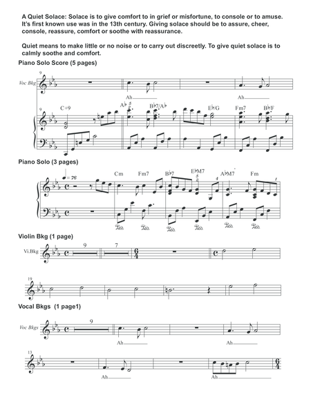 A Quiet Solace Piano Solo Score Page 2