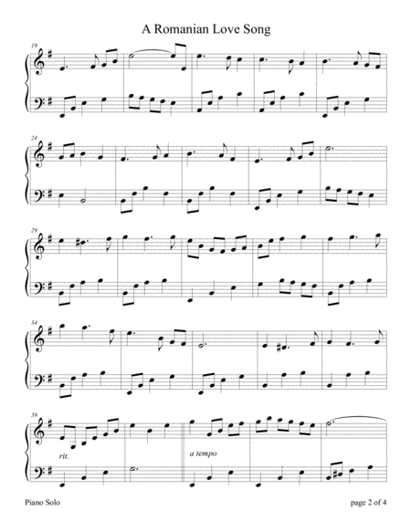 A Romanian Love Song Rumnisches Liebesleben For Piano Solo Page 2