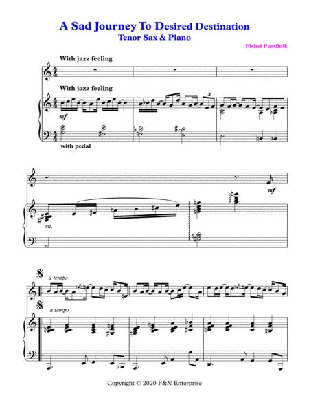 A Sad Journey To Desire Destination For Tenor Sax And Piano Video Page 2