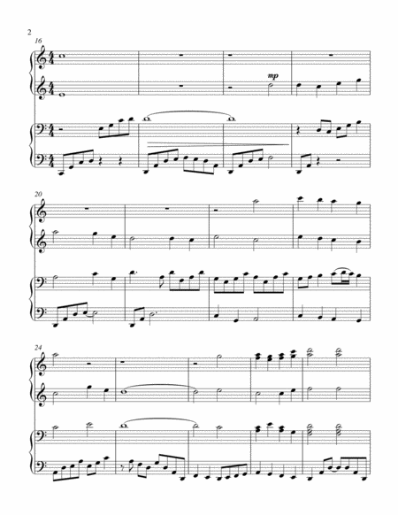 A Saviors Love 1 Piano 4 Hands Duet Page 2